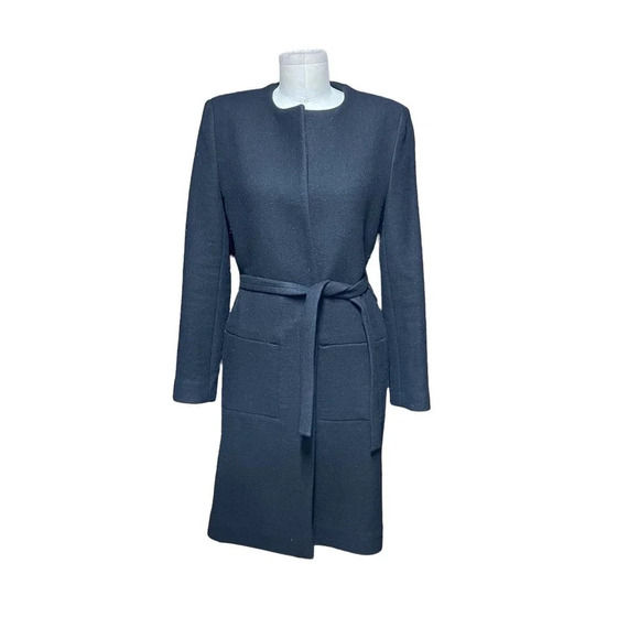 IRO Kila Coat Jacket Black Wool Blend Size 38 / US 6 - Picture 2 of 11